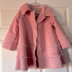 Bundled $10 Girls pink faux fur coat